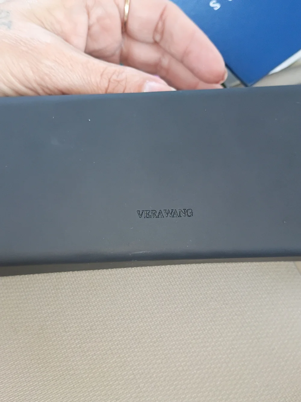 Vera Wang Blue Sunglasses with Double Bridge